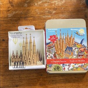 Two puzzles of Sagrada Familia